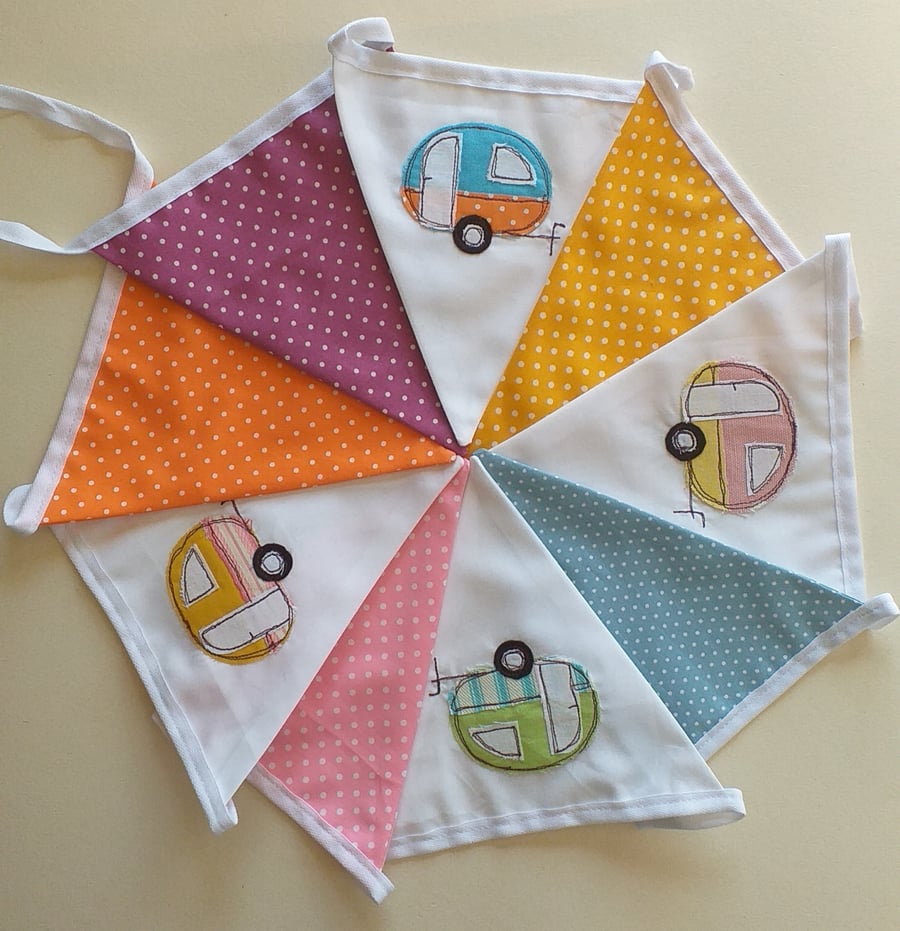 Embroidered Caravan Bunting