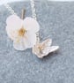 Sterling silver blossom necklace