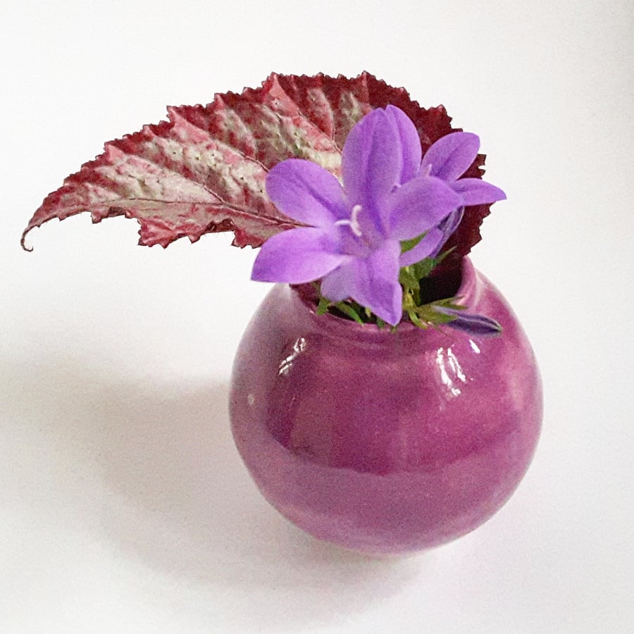 Miniature Purple Pink Vase