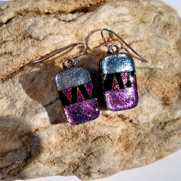 Seconds and Samples sale: Pink and Silver drop earrings