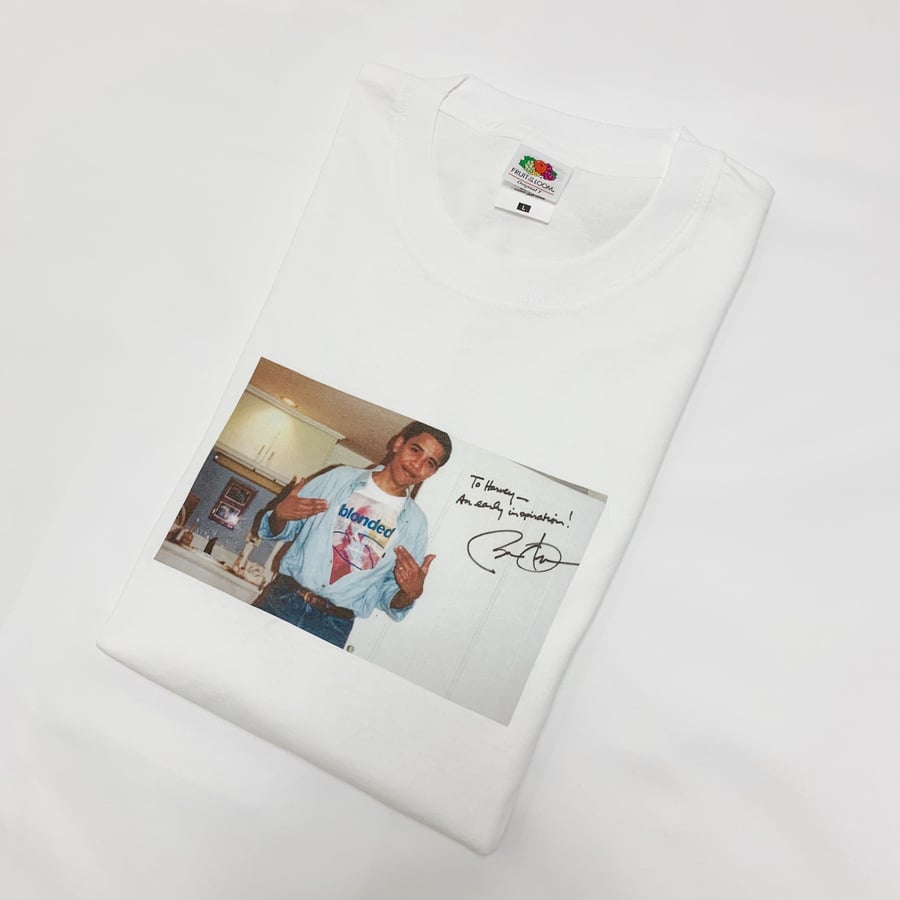 Obama Wearing Frank Ocean Blond T-Shirt Funny Flex Signed