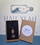 Coastal Keepsake Necklace - Seaham Sea Glass Miniature Bottle Pendant - CK-S02  