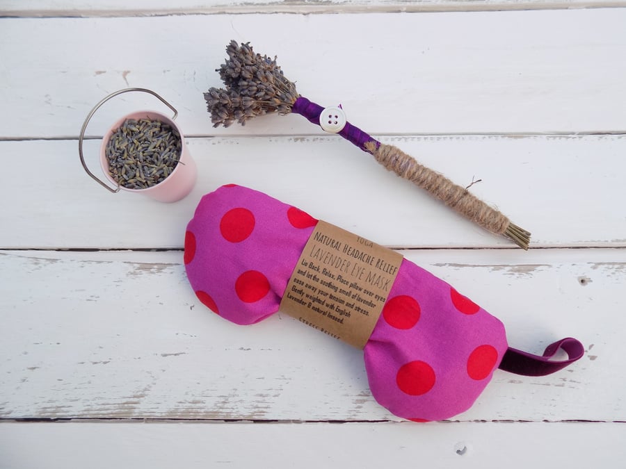 Lavender & Linseed Eye Pillow Eye Mask For Yoga Meditation Relaxation Sleep Aid