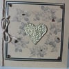 Vintage Gold Heart Anniversary Card