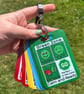 Zones of Regulation Lanyard Cards Set of 8 (Sublimated PVC)