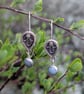 Handmade Botanical Earrings with Amazonite Gemstones - Image 5