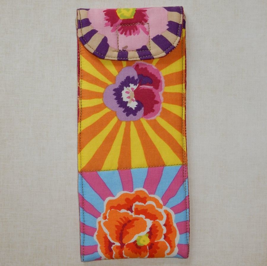Glasses case - bright floral