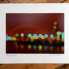 Glasgow Lights Signed Mounted Print FREE DELIVERY
