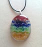 Fused Glass Easter Egg Necklace - Image 1