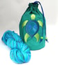 Turtle Embroidered Project Bag - Image 1