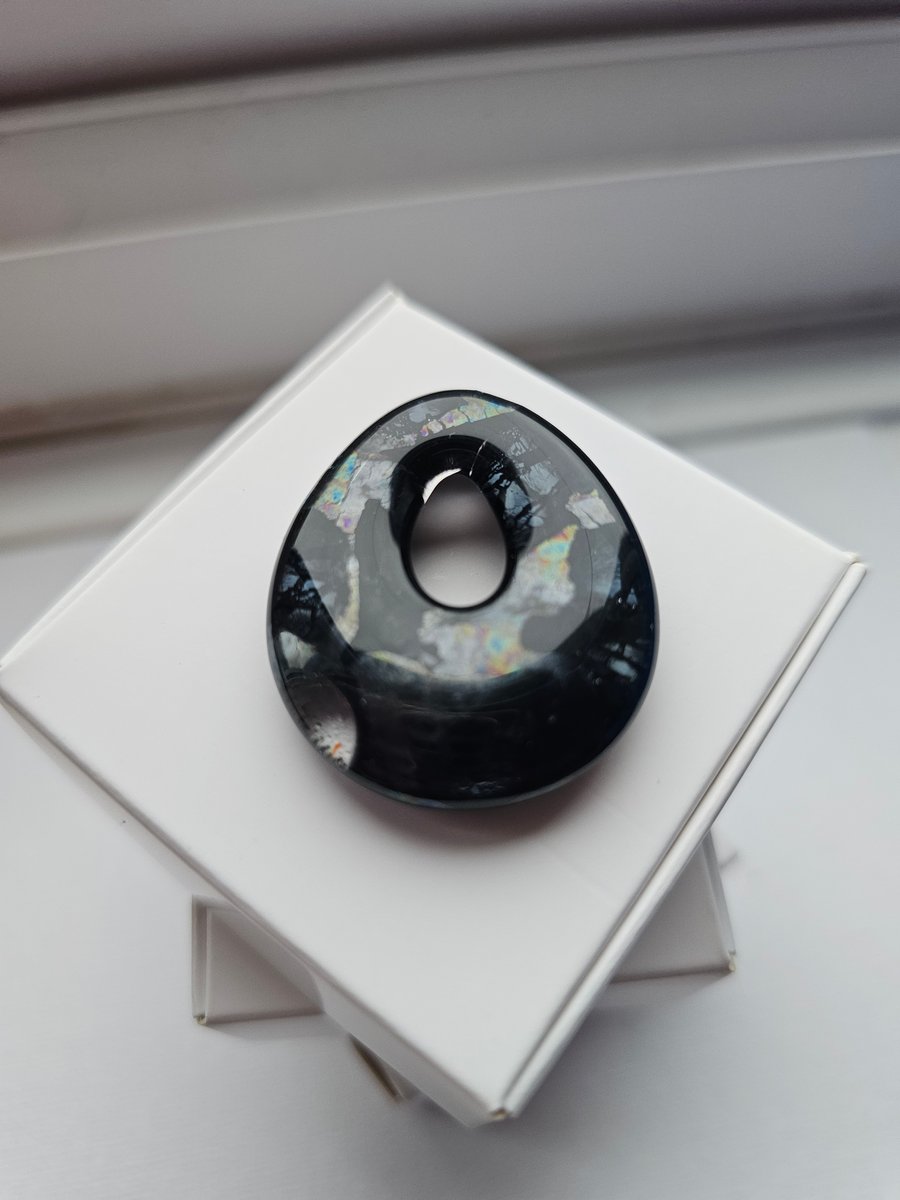 Fused Glass Teardrop Pendant - Medium