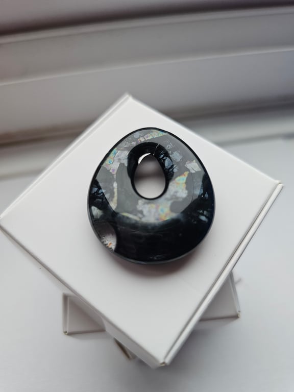 Fused Glass Teardrop Pendant - Medium