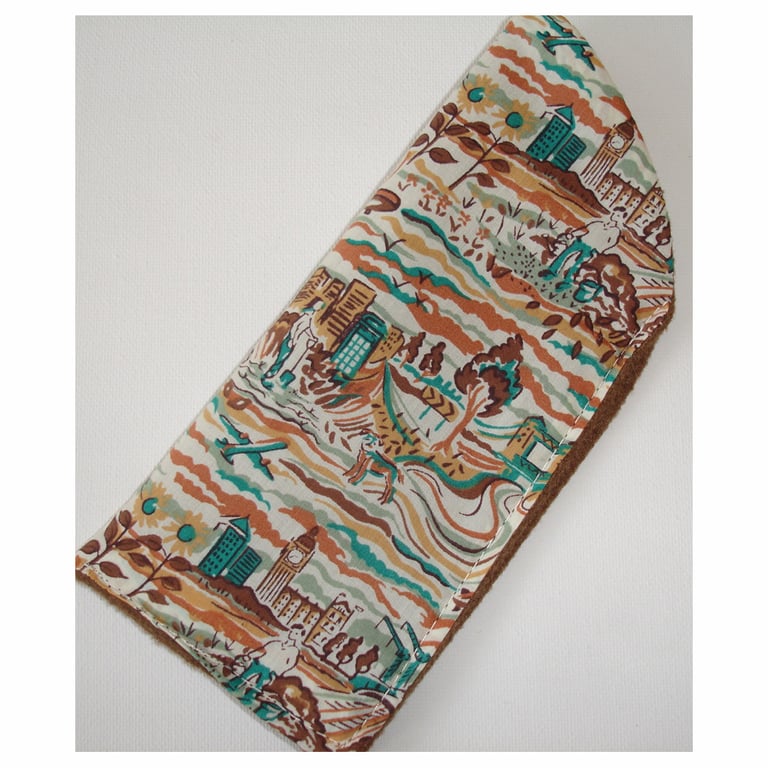 Liberty Fabric Glasses Case Richard And Lyla Gardeners Sunflowers Big Ben