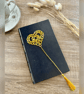 Tatted lace heart bookmark