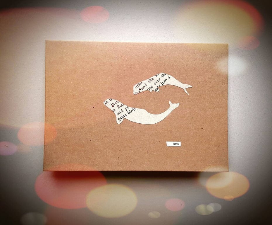 Dancing Beluga Whales Story Card - READY TO SHIP