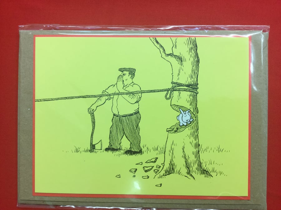 Greeting Card - Bunny and The Woodsman