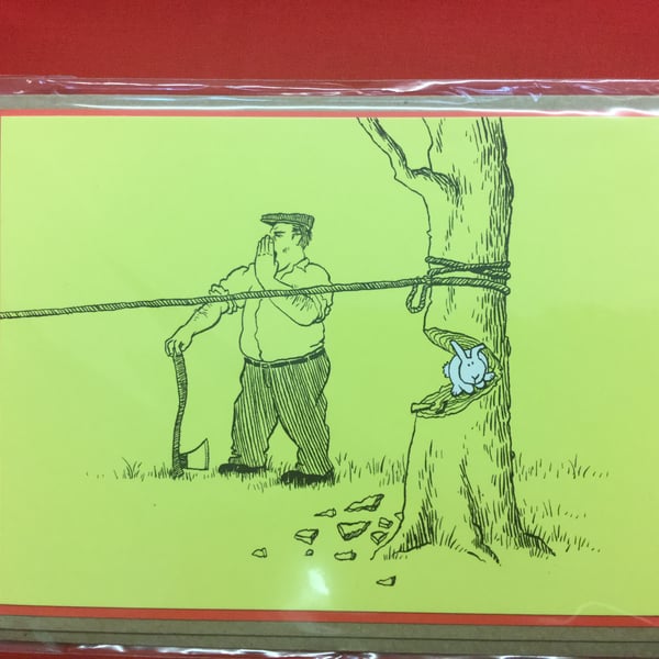 Greeting Card - Bunny and The Woodsman