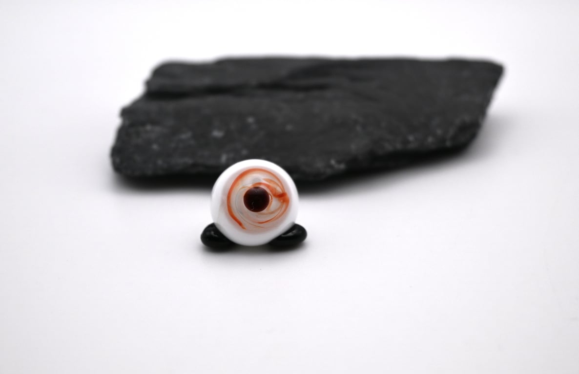 small glass eye ball keepsake figure