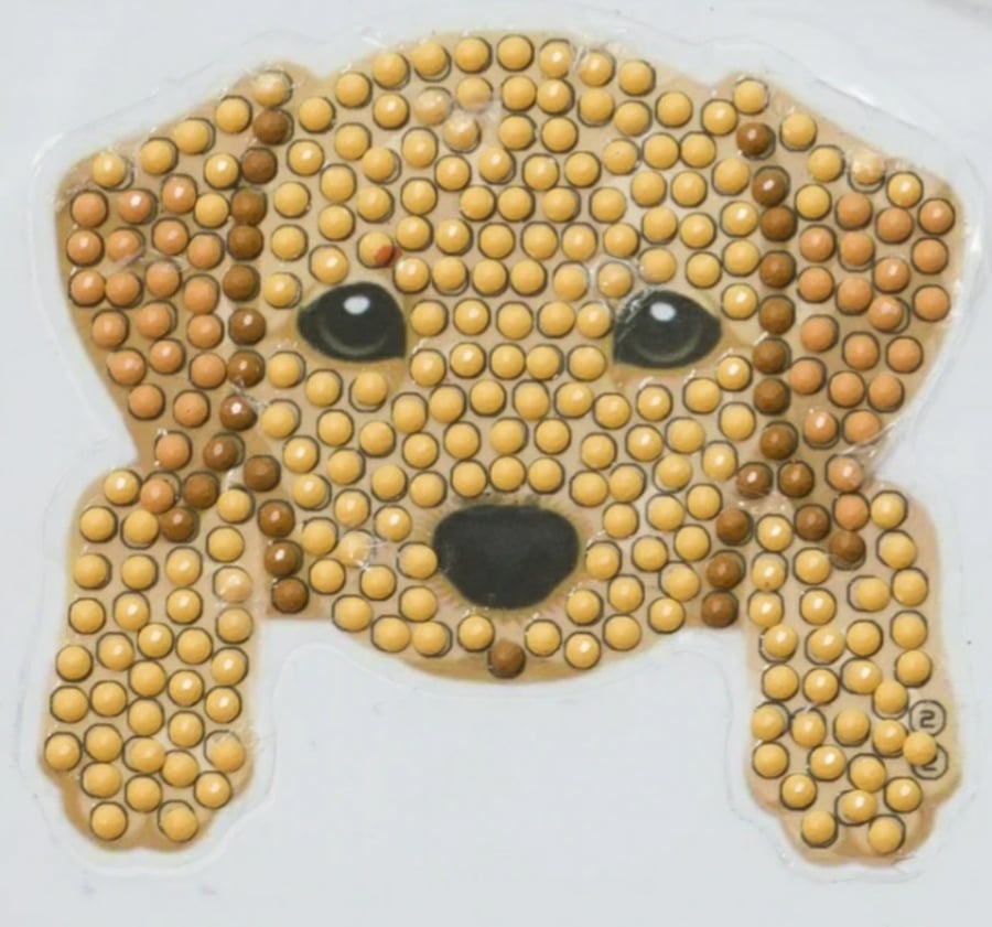 Dog paws craft buddy crystal art sticker