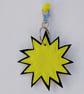 Yellow Sun Keyring - Bag Charm - Image 2
