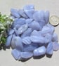 8 Blue Lace Agate Crystal Polished Tumblestones , Chakra, Reiki, Craft, Mosaic - Image 5