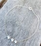 Sterling Silver Stars Anklet 10.5 inches - Image 1