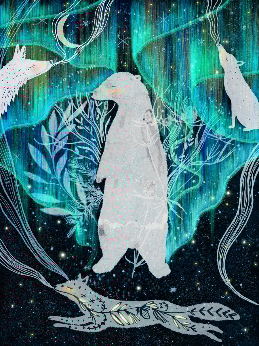 Aurora Borealis A4 Art Print