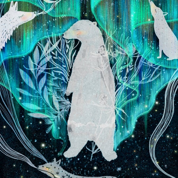 Aurora Borealis A4 Art Print