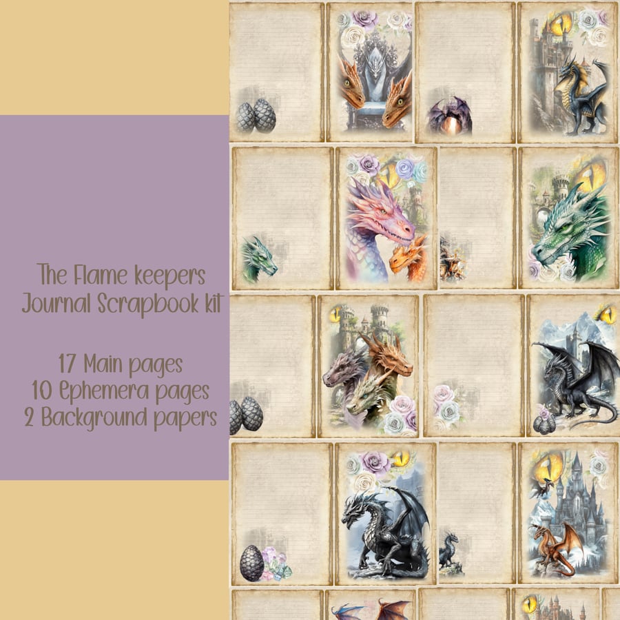 Flame Keepers Scrapbooking, Ephemera, Journal, Digital Download