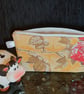 Lovely retro zip pouch yellow with red roses - Image 3