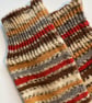 Men's Hand Knitted Wool Socks in Robin Colours Size 10 - Image 4