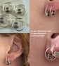 Copper Sleeper Hoops Spiral Detail Spiral Earrings - Image 10