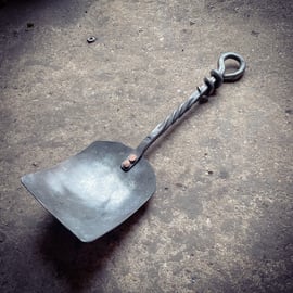 Hand Forged Mousetail Fireplace Shovel