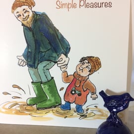 Card- Simple Pleasures Puddles