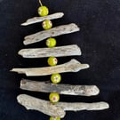 Driftwood Christmas Tree with Upcycled Flower Beads