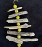 Driftwood Christmas Tree with Upcycled Flower Beads