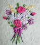Tiny Bouquet Hand Embroidered Mini Hoop - Image 2