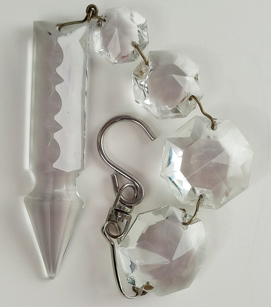 Vintage Chandelier Glass