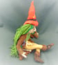Woodland Folk Doll, Felted Wise Woman, Forest Woman Figurine - Image 10