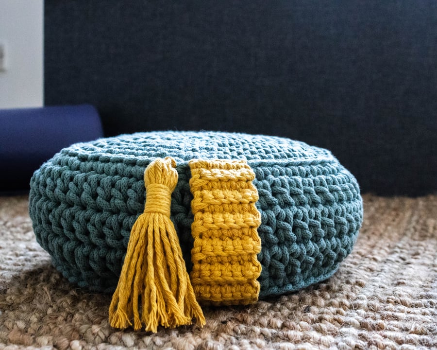 Crochet Zafu Meditation Cushion