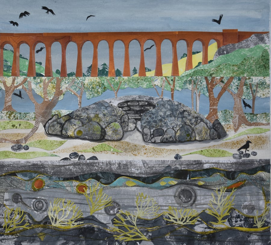 Clava Cairns and Culloden Viaduct - COLLAGE