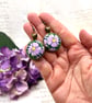 Summer Seconds -Lilac daisy dangle earrings floral jewellery gifts flower lovers - Image 5
