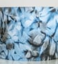 drum round lampshade Africa African sun printed hand-dyed ferns plants leaves    - Image 4