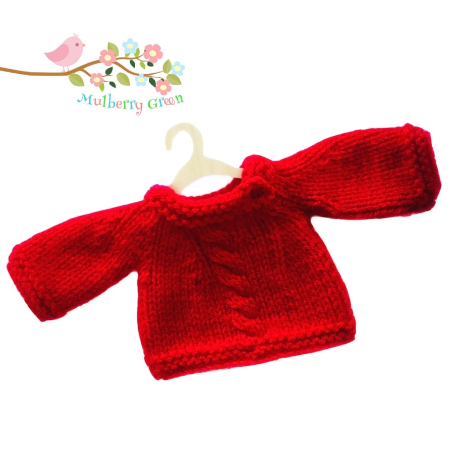 Reserved for Diane - Red Cable Jumper