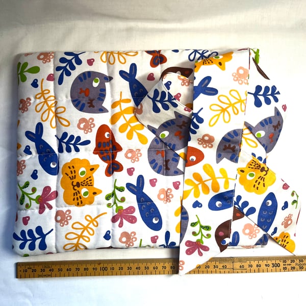 Handmade Quilted Book, iPad Sleeve 