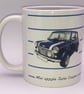 Mini 1000le 'John Cooper' Edition 1985 - 11oz Ceramic Mug - Plain or Stripy - Image 6