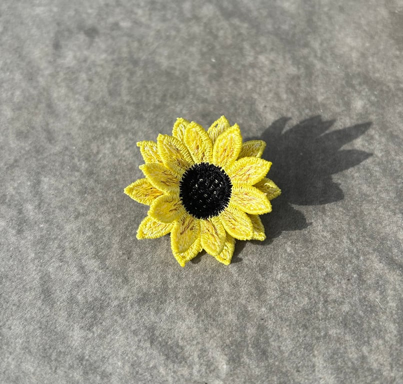 Sunflower Brooch