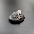 Recycled Sterling Silver Drop earrings, Handmade Urban Design Jewellery
