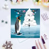 Party Penguin Christmas Card - King Penguin