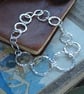 Hallmarked bracelet, argentium silver link bracelet - Image 5